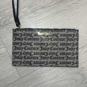 New Juicy Couture Wristlet Wallet/ clutch + Juicy Key ring.